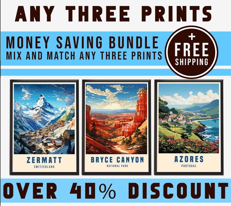 Vintage Dublin Skyline Travel Posters Wall Art Print Framed Etsy