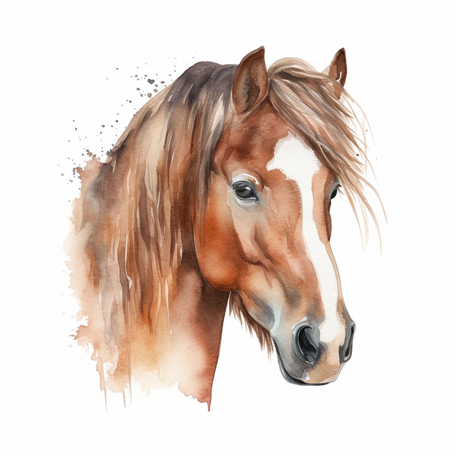 Niedliches Pferd Clipart Pferdekopf Clipart Set 18 Etsy.de