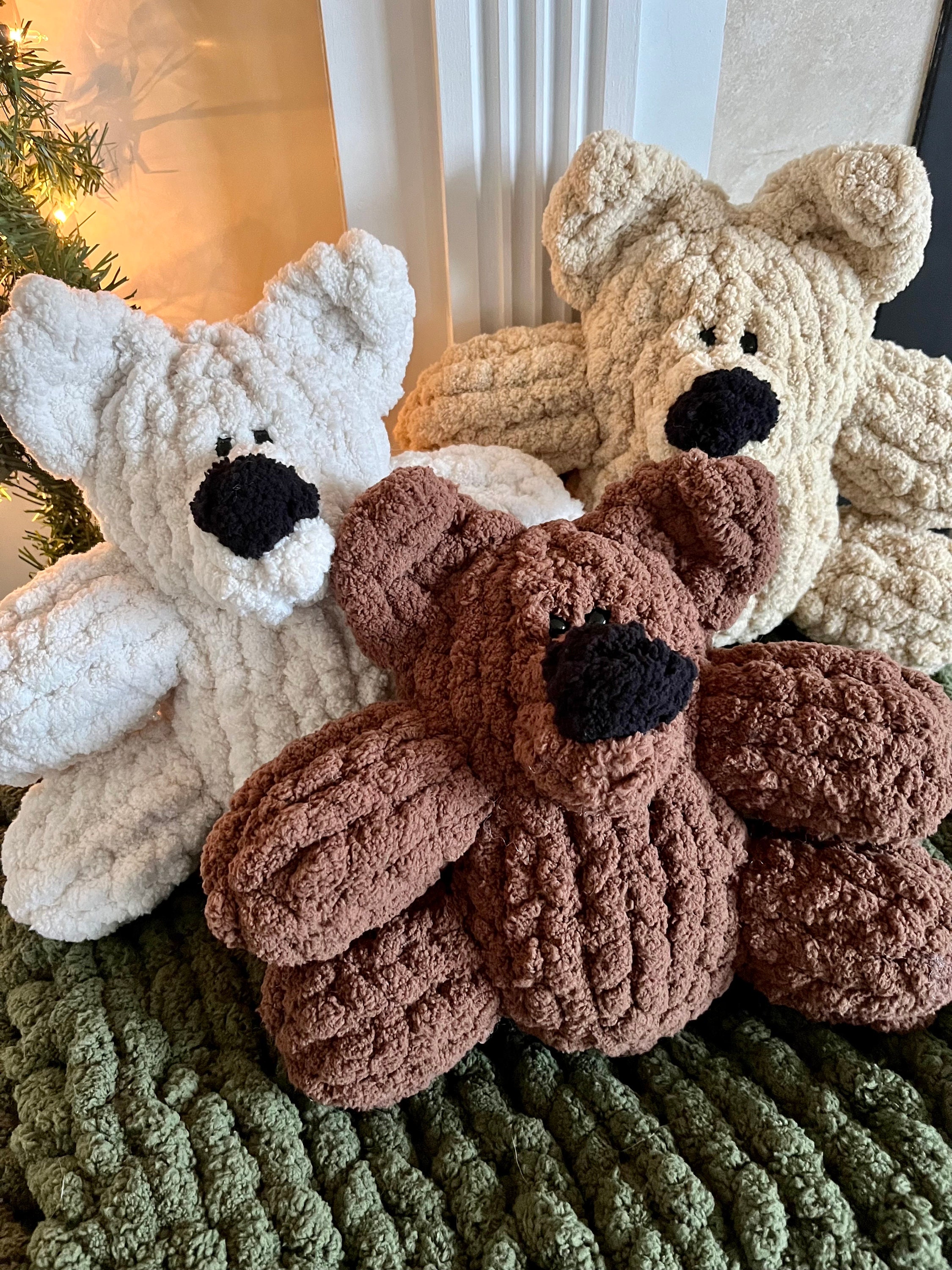 Hand Knit Teddy Bear, Handmade Plushie, Knitted Bear Hand Knit Teddy Bear, Handmade Plushie, Knitted Bear