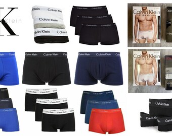 Calvin Klein Boxers Mens CK Boxers 3 pcs Multi pack Shorts Trunk Boxers Briefs  for men New With Tags Size S M L XL