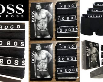 Hugo Boss / CK Boxers Men's HB Boxers 3 in pack Multi pack Shorts Trunk Boxers Briefs  for men New With Tags men's Clothing Size  S - XL