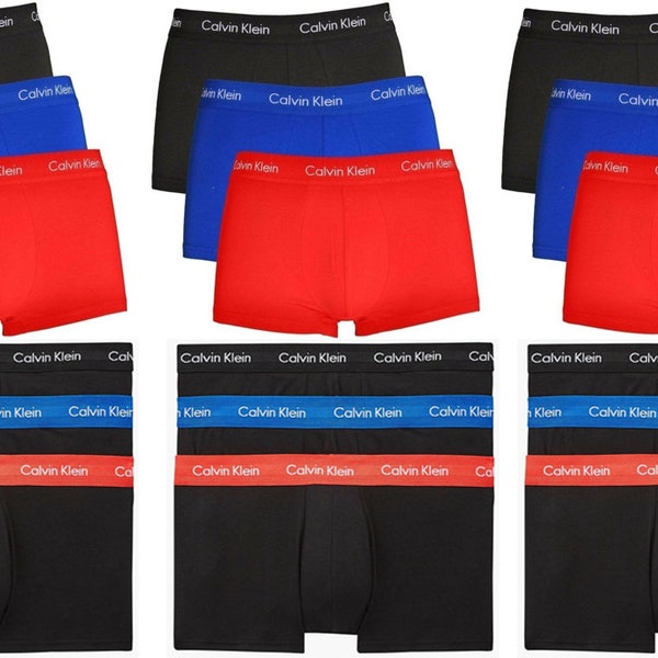 Men's Calvin Klein Boxers Mens CK Boxers 3 pcs Multi pack Shorts Trunk Boxers Briefs  for men New With Tags Mixed Coloured  S / M / L / XL