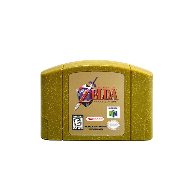 Ocarina of Time GOLD Cartridge N64 Game Cartridge us/canada NTSC Etsy