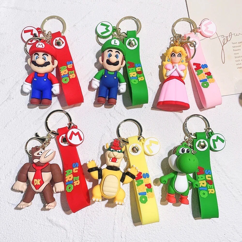 Super Mario Bros Nintendo Figurine Porte Clé Clef PVC Figure