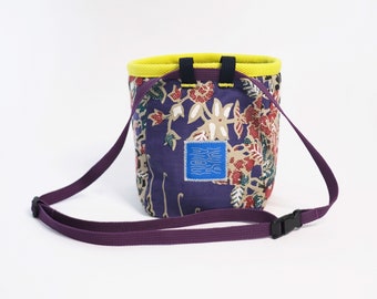 Limited Edition Floral Batik Chalk Bag for Climbing, Bouldering