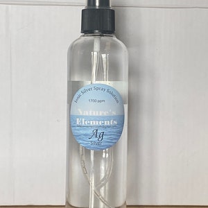 Colloidal Silver Spray 1700ppm 8 oz bottle