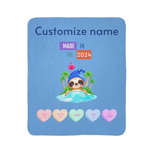 Personalized Name Blankets,Customized Name Baby Blankets ,Great Gift for a Birthday,Costumize Fleece Sherpa Blanket,personalized blanket.