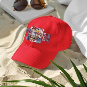 Gorra de béisbol Trump 2024, bandera estadounidense, gorra patriótica de perfil bajo