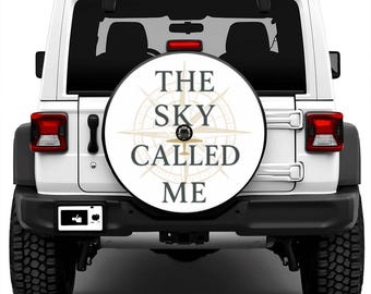 Aviation Compass Spare Tire Cover, Jeep SUV, Camera Hole