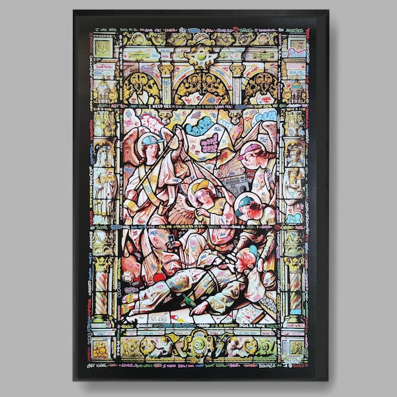 Stained glass and Playboy / Limited edition by Blach®