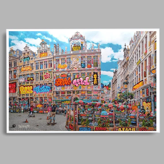 Brussels Grand Place / Limited edition, numbered and signed by Blach®