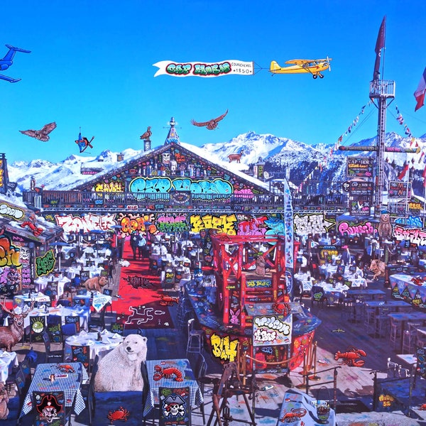 La fête à Courchevel / Limited edition signed and numbered by BLACH®