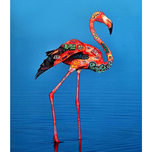 Flamant rose / Limited edition signed and numbered by Blach®