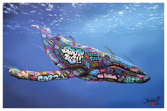 We Need Paul (Whale) / Limited edition signed and numbered by Blach®