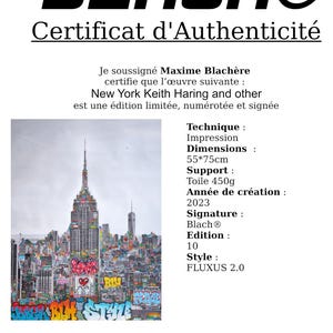 New York Love Keith Haring and others / Limited edition, numbered and signed by Blach® image 10