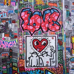New York Love Keith Haring and others / Limited edition, numbered and signed by Blach® image 6