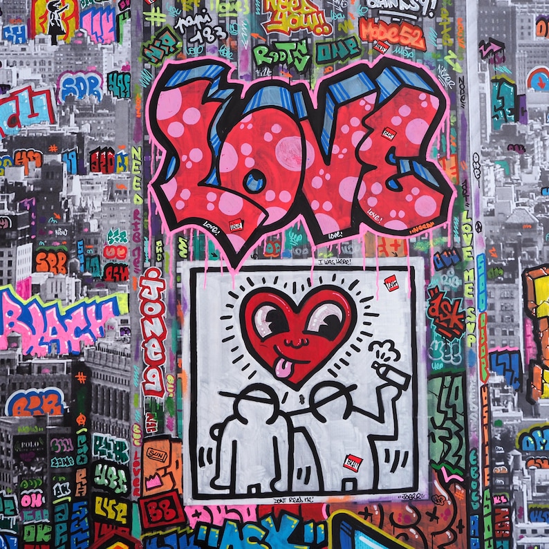 New York Love Keith Haring and others / Limited edition, numbered and signed by Blach® image 6