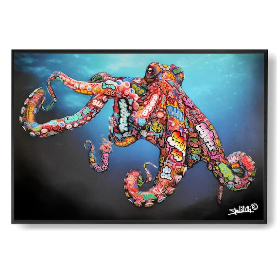 Octopus Deux / Limited edition signed and numbered by Blach®