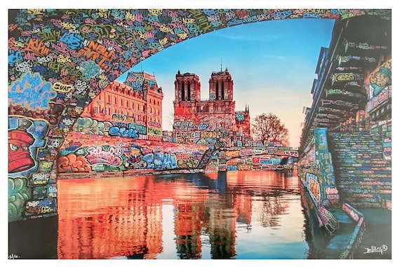 Paris Sous les ponts / Limited edition hand signed and numbered by Blach®