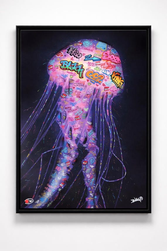 Electric jellyfish / Limited edition signed and numbered by Blach®