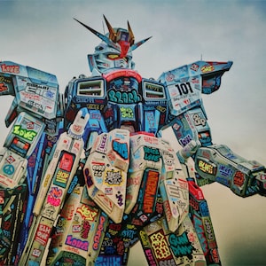 Gundam power limited edition on canvas signed and numbered by Blach®