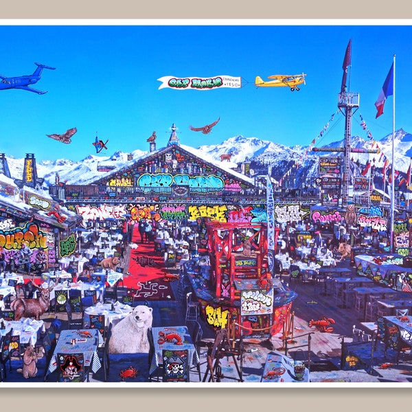 Courchevel  XXL ( Custom Possible)/ Original art By Blach®