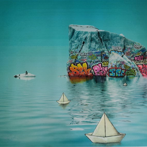 Iceberg Graff and Paperboat / Limited edition signed and numbered by Blach®