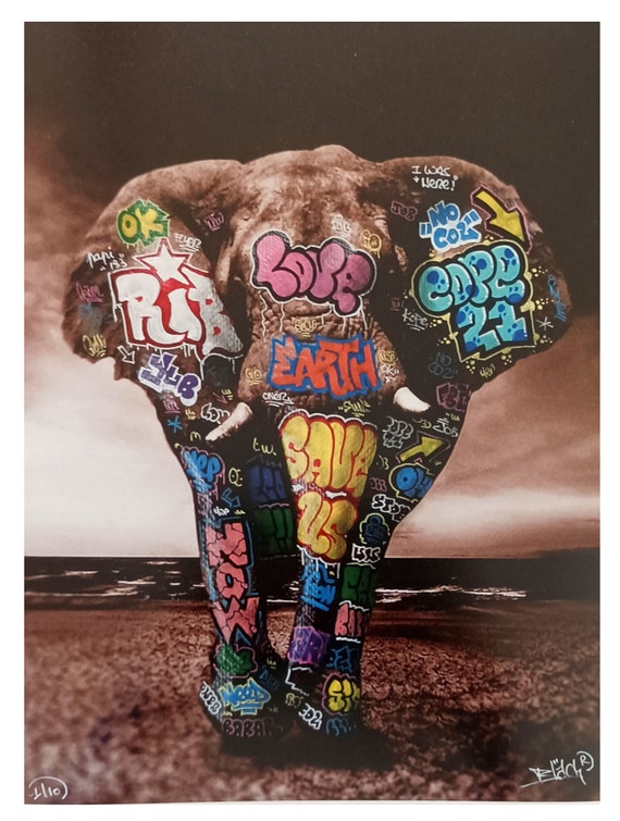 The Elephant's Bath / Limited edition signed and numbered by Blach®
