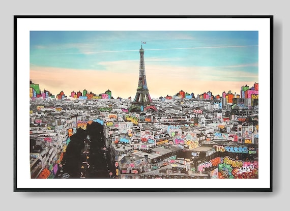 Paris Panoramic Black and White / XL Edition by Blach®