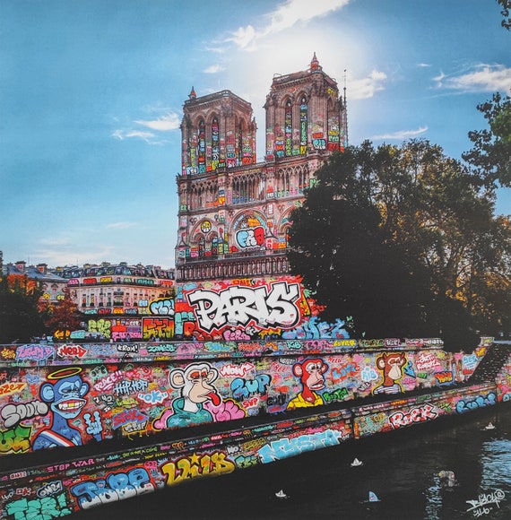 Notre Dame de Paris French Bored Ape / Limited edition signed and numbered by Blach®