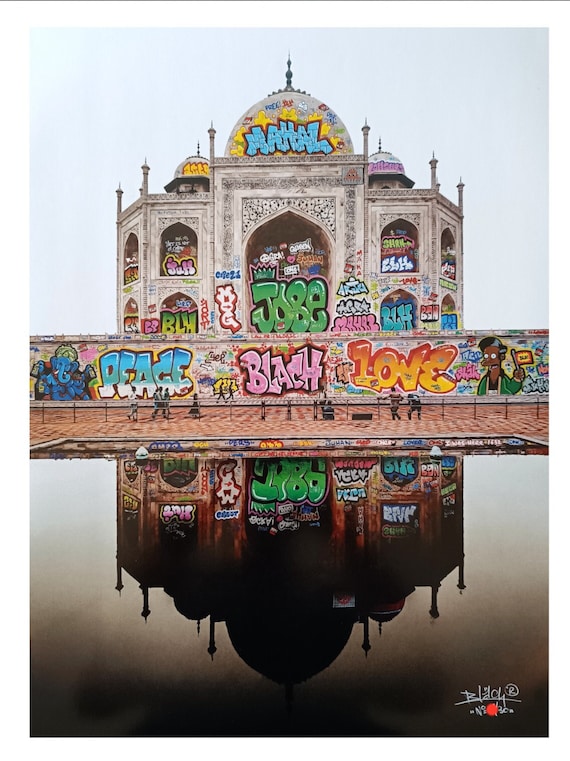 Taj Mahal Vandal / Limited edition signed and numbered by BLACH®