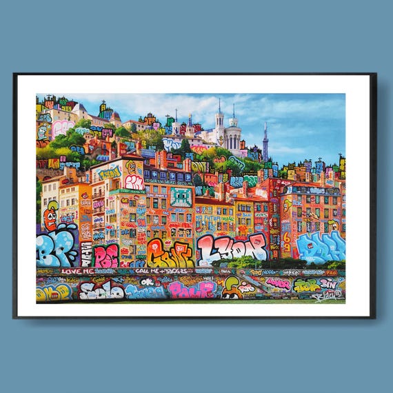 Lyon feat Carotte XL / Limited edition signed and numbered by Blach® and Carotte Officiel!