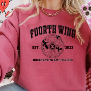 Fourth Wing Pullover, Unisex Pullover Sweatshirt, Fourth Wing, Dragon Rider, Bookish Merch, Sweatshirt for Booklover, Relaxed Fit, Basgiath