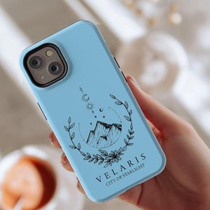 ACOTAR phone case, Velaris iphone cover, Bookish, Book Lover Accessories, iPhone 14, iPhone 13, MagSafe, Tough Case, BookTok, Sarah J Maas