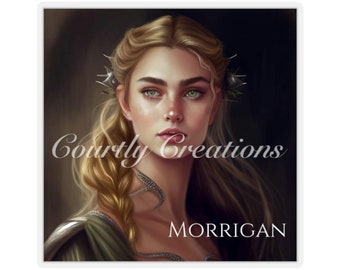ACOTAR, Morrigan, Adesivo personaggio, Velaris Merch, Regalo per gli amanti dei libri, Adesivo libresco, Corte notturna, Libresco