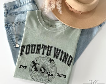 Fourth Wing Tshirt, Basgiath, Rebecca Yarros, Bookish Merch, BookTok, Dragon Rider, Iron Flame