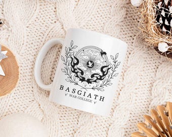 Fourth Wing Merch, Iron Flame, Basgiath, Bookish Gift, Coffee Mug for Booklover, Tea, Microwave Safe Mug, Ceramic Mug 11oz