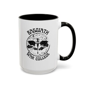 Basgiath コーヒーマグ、Fourth Wing グッズ、本好きのギフト、読書好きのためのコーヒーマグ、紅茶、電子レンジ対応マグ、大型セラミックマグ、Onyx Storm 画像 4