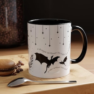 Tazza da caffè Basgiath, Merchandising Fourth Wing, Regalo per amanti dei libri, Tazza da caffè per amanti dei libri, Tè, Tazza adatta al microonde, Tazza grande in ceramica, Onyx Storm