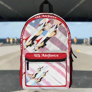 US Airforce Jets with Flag Backpack