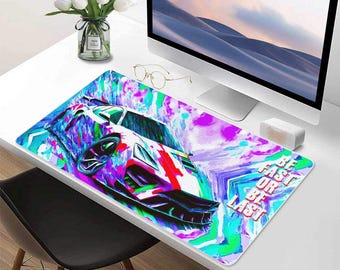 Be Fast Or Be Last Sports Car 40" x 20" Mousepad Desk Mat