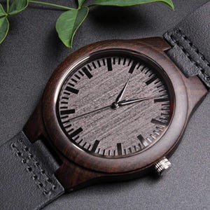 I Can Do All Things Through Christ Lion Faith Based Engraved Wooden Watch image 8