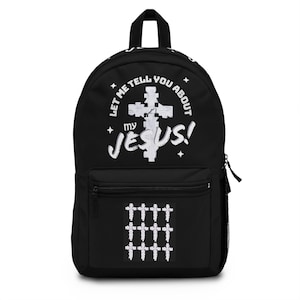 Religious Backpack, Christian School Bag, Faith Backpack, Bible Study Backpack, Religious Gift, Religious Accessories