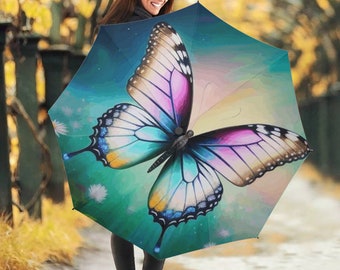 Beautiful Butterfly and Daisies Umbrella