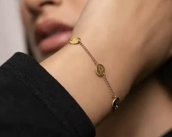 Sabr Shukor Tawakul Bracelet: 18K Gold Plated Islamic Jewelry