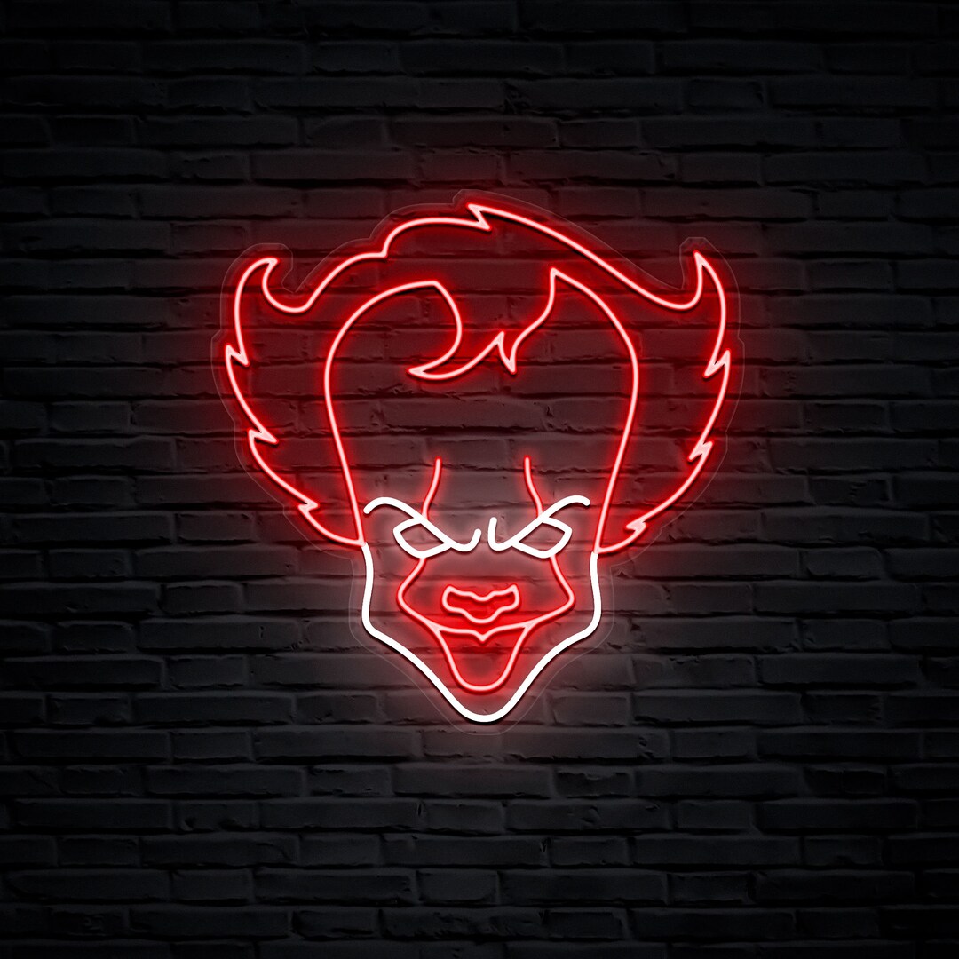 IT Pennywise Clown LED Night Light Lamp - 16 Colors With Remote, Personalized, Dimmable, USB