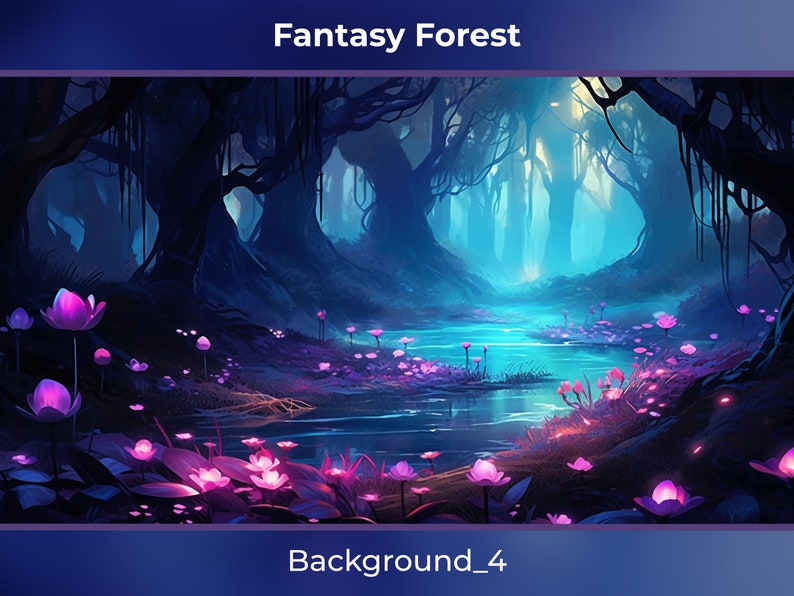 Animated Fantasy Background Mega Bundle 5 Cute Fairy Vtuber Background ...