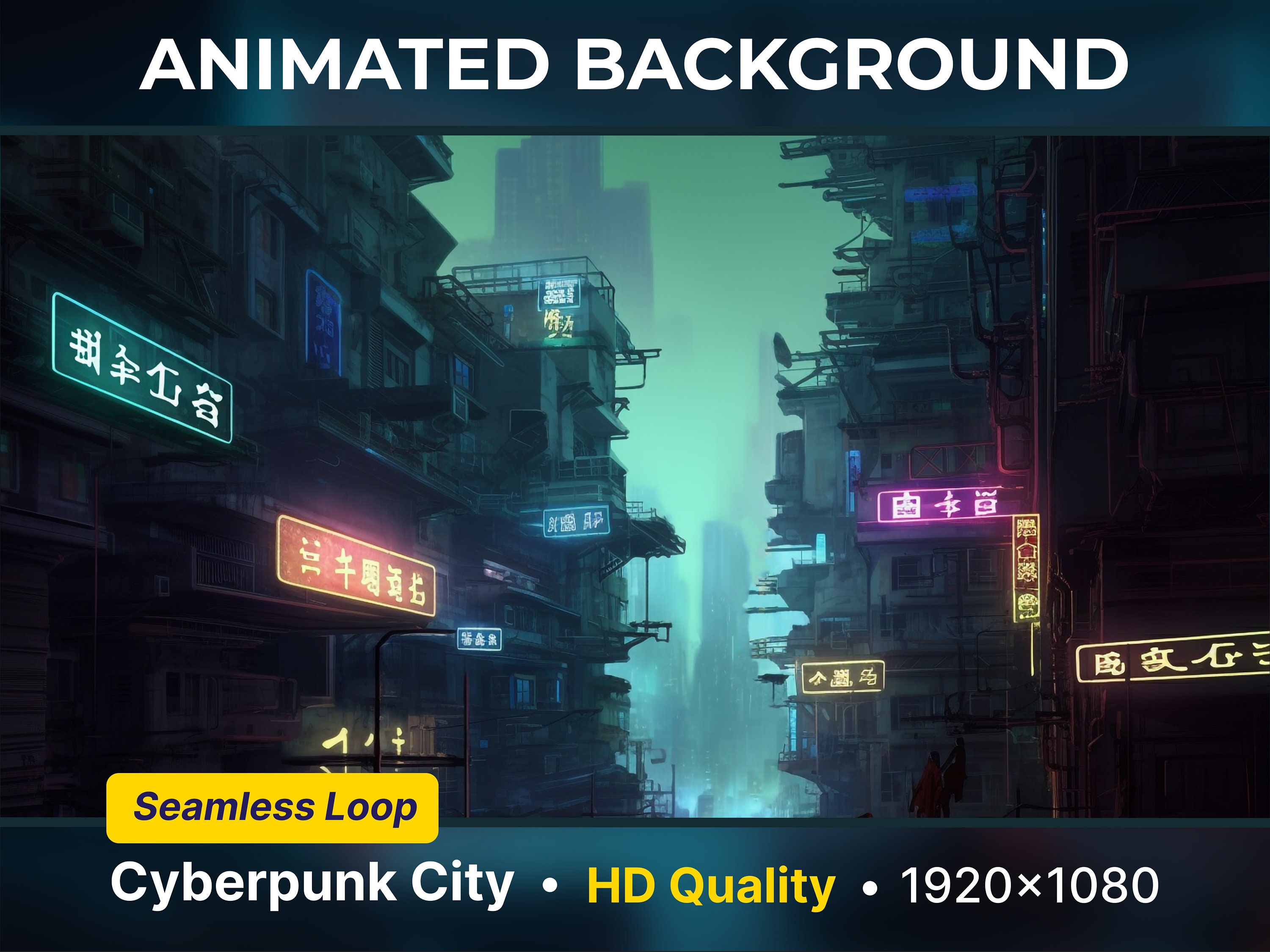 Cyberpunk Futuristic City Theme Live Wallpaper HD LOOP 