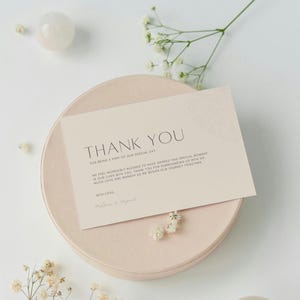 Elegant Garden Soirée Thank You Card  | Card Template | Tuscan Garden | Editable Digital Invite Template