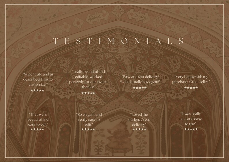 Moderne Arch Eid Mubarak Karte: Druckbare Islamische Grußformel (Canva Template, Digital Download Bild 6